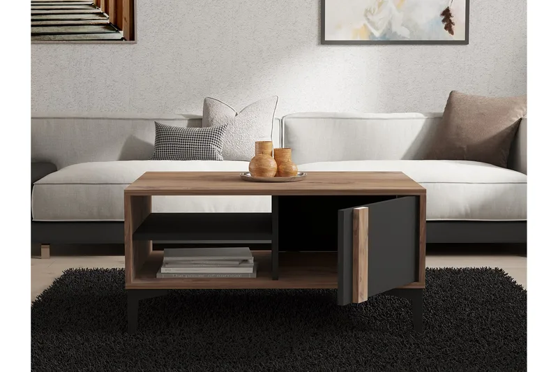 Sonay Sofabord 90 cm - Antracit - Møbler - Borde - Sofabord