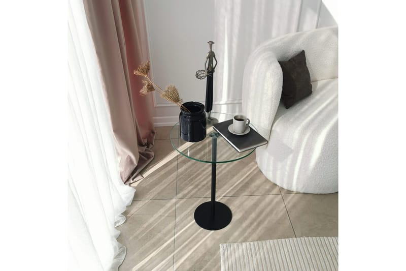 Sotinge Sofabord 40x50x40 cm Rundt - Sort - Møbler - Borde - Sofabord