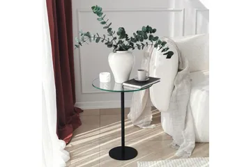 Sotinge Sofabord 40x50x40 cm Rundt - Sort - Møbler - Borde - Sofabord