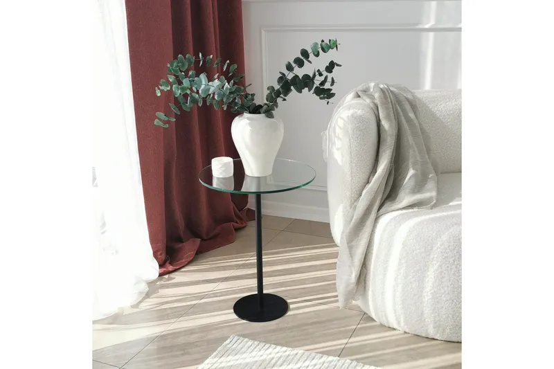 Sotinge Sofabord 40x50x40 cm Rundt - Sort - Møbler - Borde - Sofabord