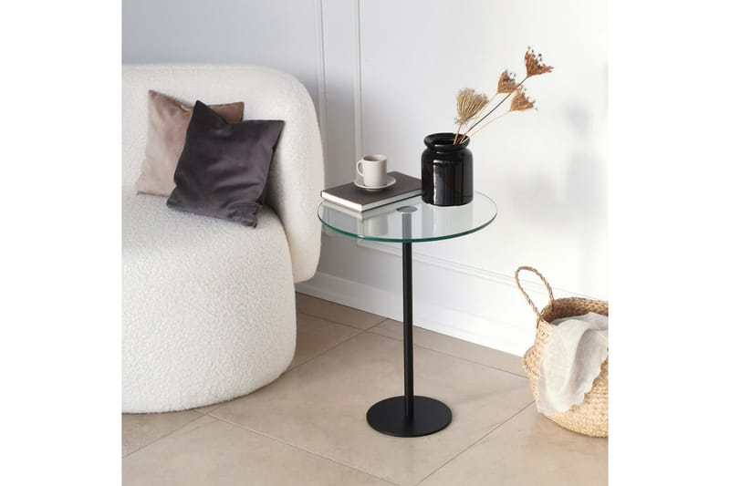 Sotinge Sofabord 40x50x40 cm Rundt - Sort - Møbler - Borde - Sofabord