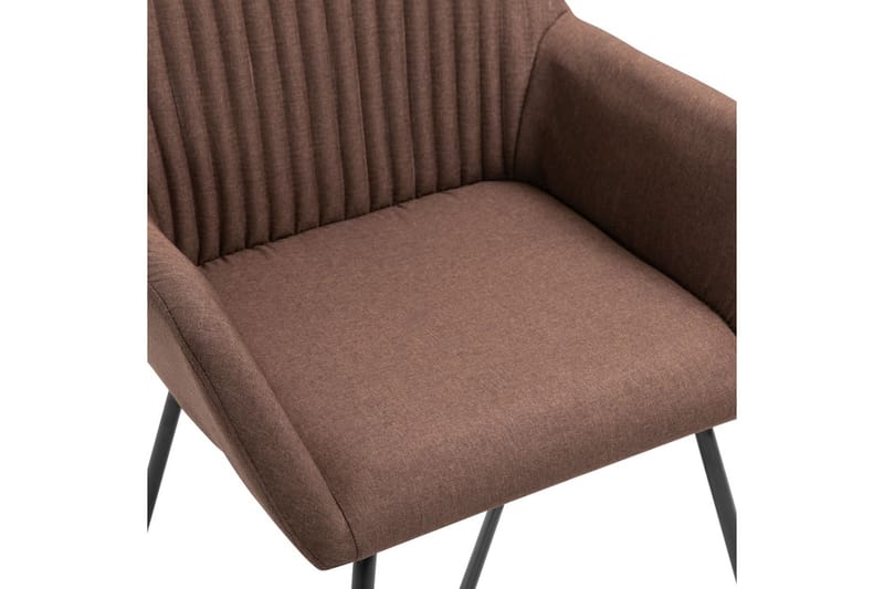spisebordsstole 2 stk. stof brun - Møbler - Borde - Sofabord