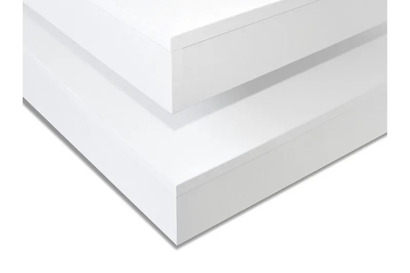 Stoliv Sofabord 70 cm Vridebar med Opbevaring Hylde - Hvid - Møbler - Borde - Sofabord