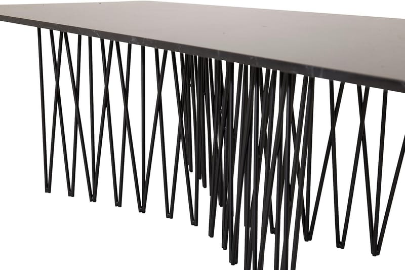 Stone Sofabord 140 cm - Sort - Møbler - Borde - Sofabord