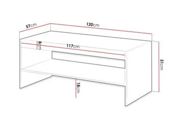 Strontian Soffbord 57 cm Scandinavian Choice Grey - Møbler - Borde - Sofabord