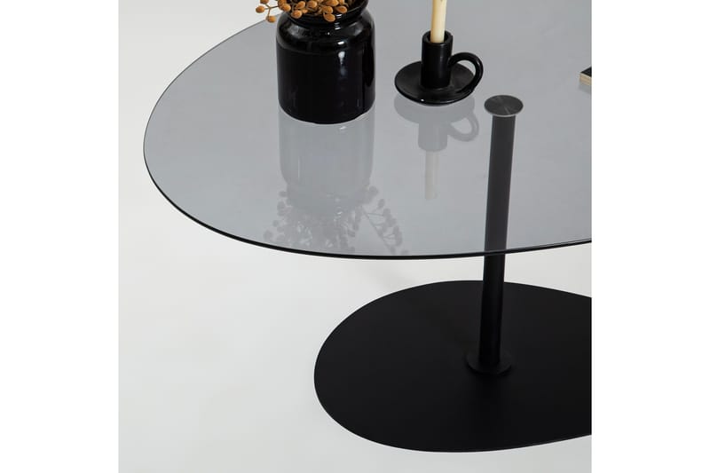 Svanabyn Sofabord 90 cm - Grå/Sort - Møbler - Borde - Sofabord