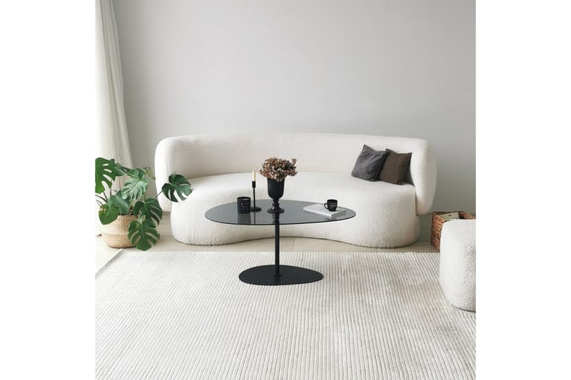 Svanabyn Sofabord 90 cm - Grå/Sort - Møbler - Borde - Sofabord