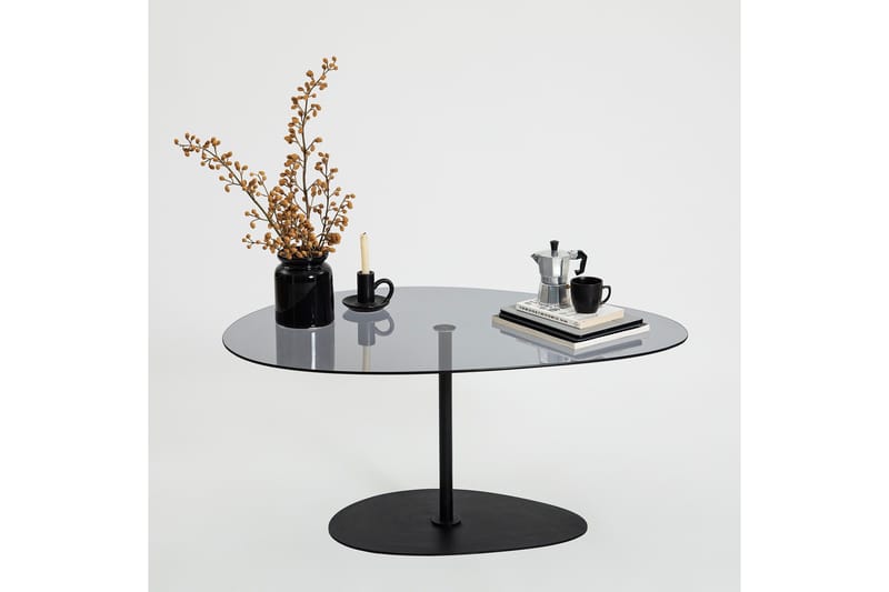 Svanabyn Sofabord 90 cm - Grå/Sort - Møbler - Borde - Sofabord