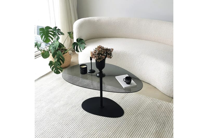 Svanabyn Sofabord 90 cm - Grå/Sort - Møbler - Borde - Sofabord