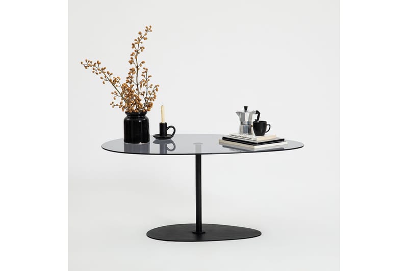 Svanabyn Sofabord 90 cm - Grå/Sort - Møbler - Borde - Sofabord