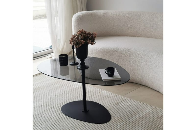 Svanabyn Sofabord 90 cm - Grå/Sort - Møbler - Borde - Sofabord
