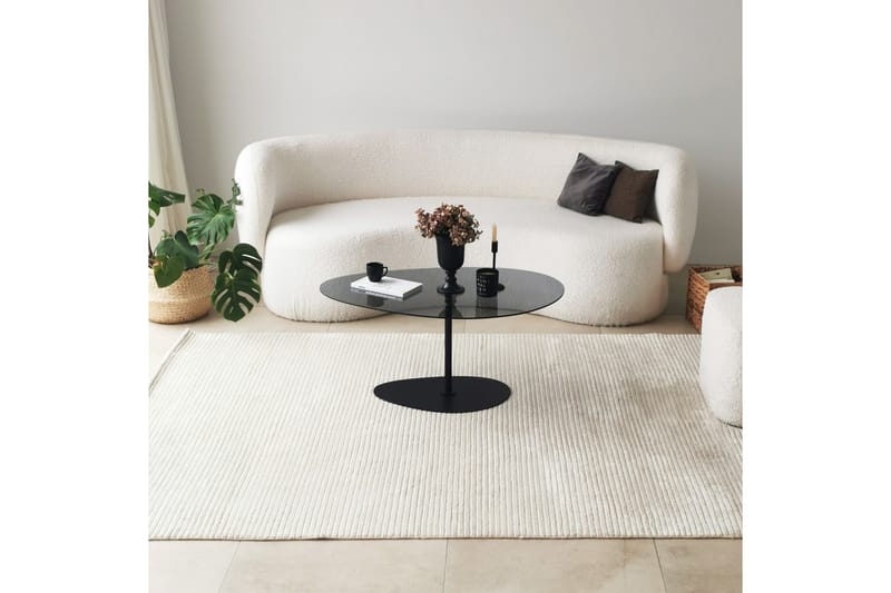 Svanabyn Sofabord 90 cm - Grå/Sort - Møbler - Borde - Sofabord