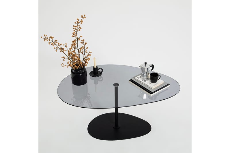 Svanabyn Sofabord 90 cm - Grå/Sort - Møbler - Borde - Sofabord