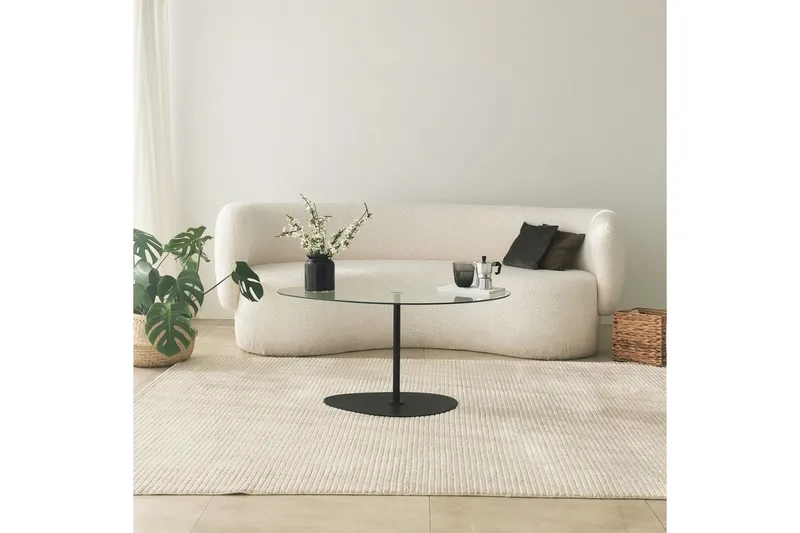 Svanabyn Sofabord 90 cm - Sort - Møbler - Borde - Sofabord