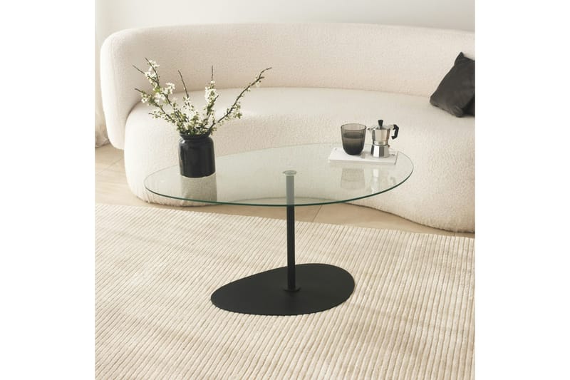 Svanabyn Sofabord 90 cm - Sort - Møbler - Borde - Sofabord