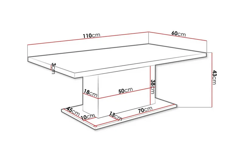 Tallow Soffbord 60 cm Brown - Møbler - Borde - Sofabord