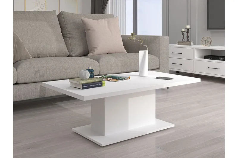 Tallow Soffbord 60 cm White - Møbler - Borde - Sofabord