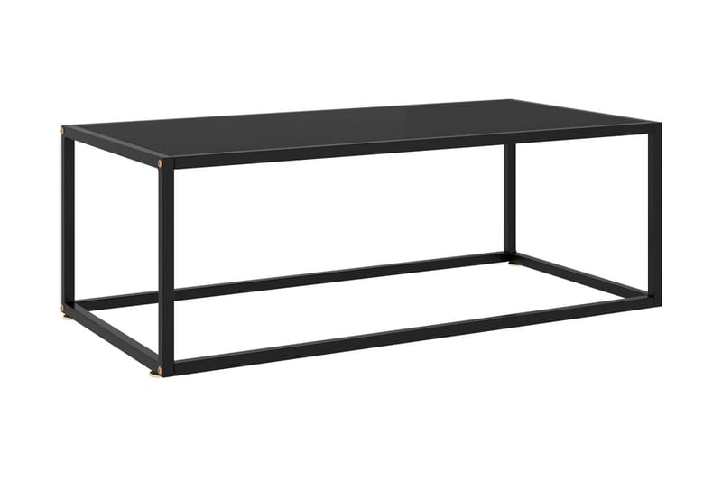 tebord 100x50x35 cm glas sort - Sort - Møbler - Borde - Sofabord