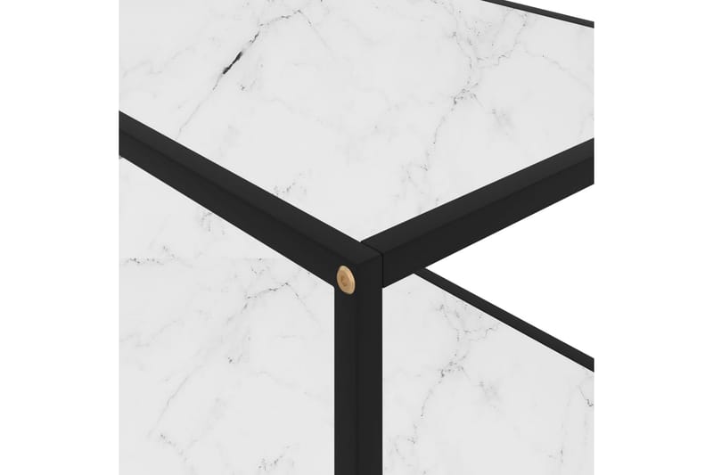 tebord 100x50x35 cm hærdet glas hvid - Hvid - Møbler - Borde - Sofabord