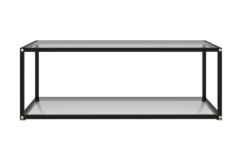 Tebord 100x50x35 cm hærdet glas transparent - gennemsigtig - Møbler - Borde - Sofabord