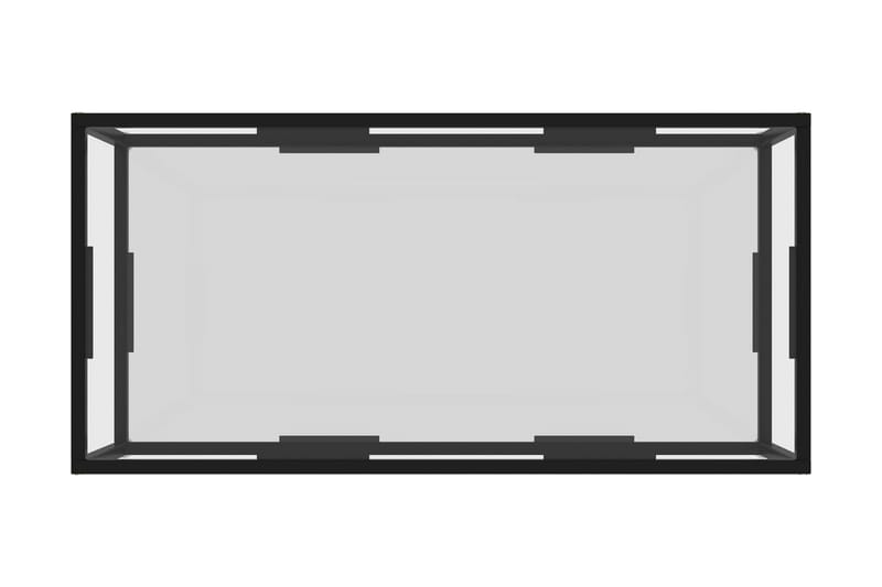 Tebord 100x50x35 cm hærdet glas transparent - gennemsigtig - Møbler - Borde - Sofabord