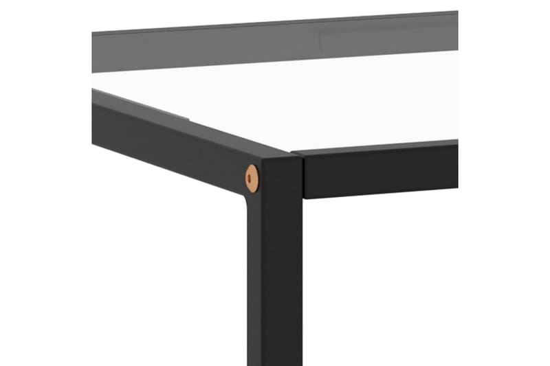 tebord 120x50x35 cm hærdet glas sort - Sort - Møbler - Borde - Sofabord