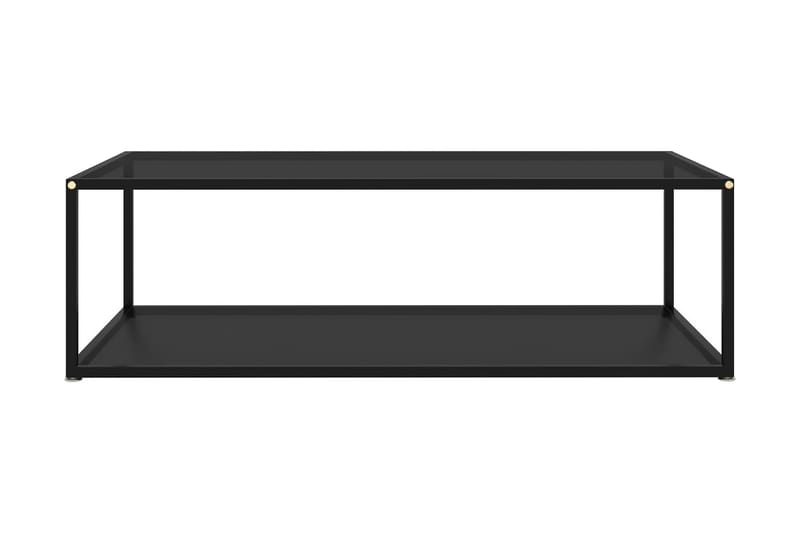 Tebord 120x60x35 cm hærdet glas sort - Sort - Møbler - Borde - Sofabord