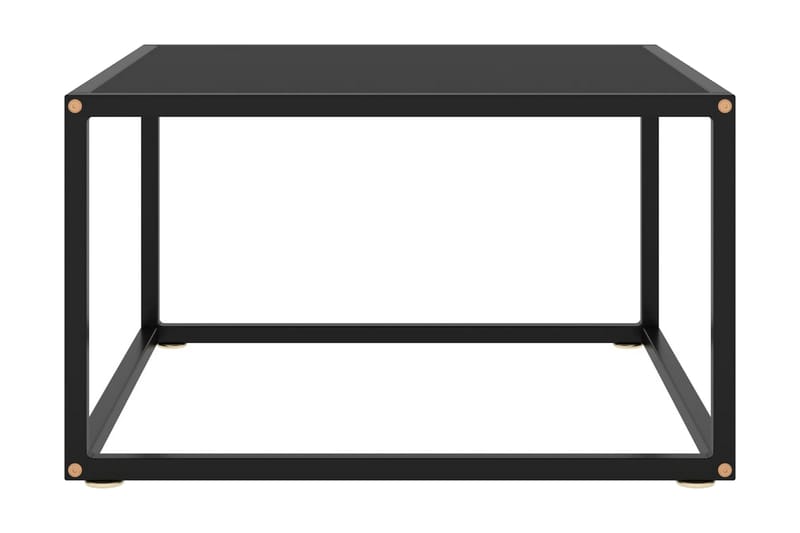 tebord 60x60x35 cm glas sort - Sort - Møbler - Borde - Sofabord