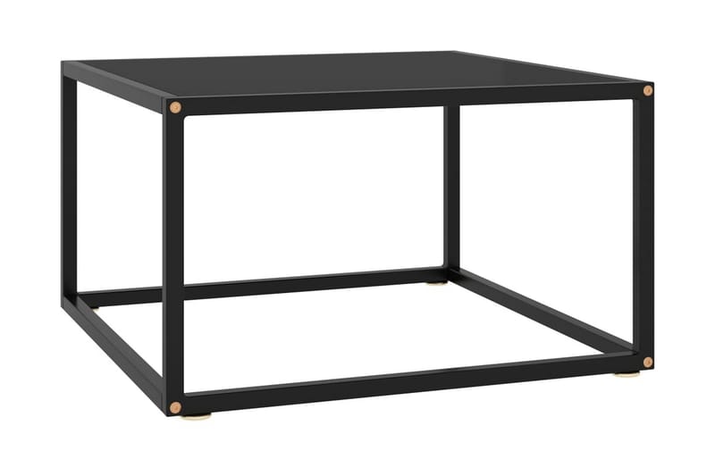 tebord 60x60x35 cm glas sort - Sort - Møbler - Borde - Sofabord