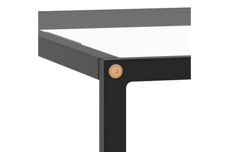 tebord 60x60x35 cm hærdet glas sort - Sort - Møbler - Borde - Sofabord