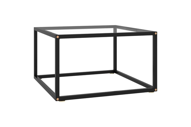 tebord 60x60x35 cm hærdet glas sort - Sort - Møbler - Borde - Sofabord