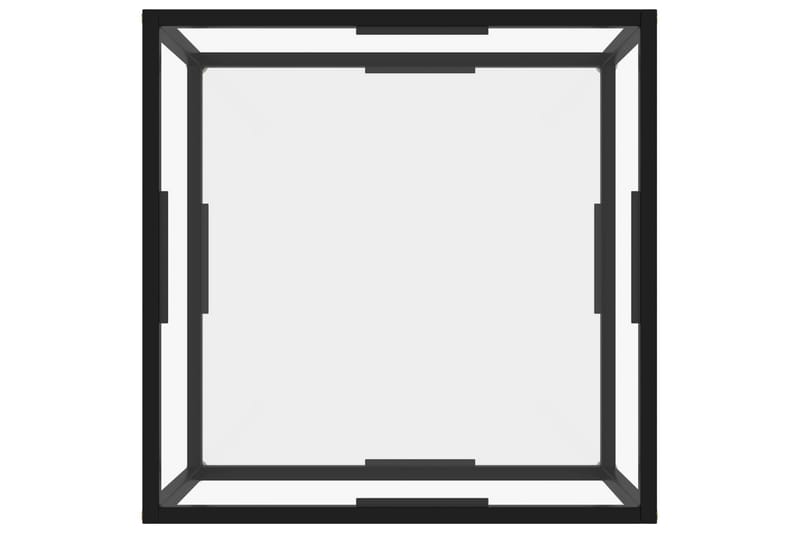 Tebord 60x60x35 cm hærdet glas transparent - gennemsigtig - Møbler - Borde - Sofabord