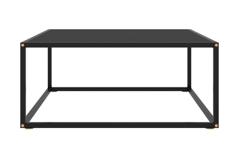 tebord 80x80x35 cm glas sort - Sort - Møbler - Borde - Sofabord