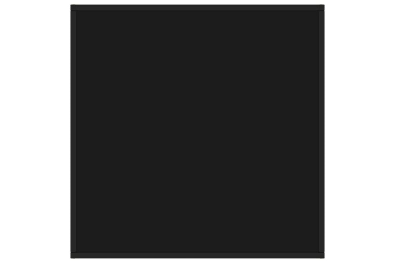 tebord 80x80x35 cm glas sort - Sort - Møbler - Borde - Sofabord