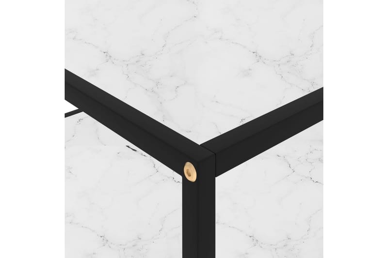 Tebord 80x80x35 cm hærdet glas hvid - Hvid - Møbler - Borde - Sofabord