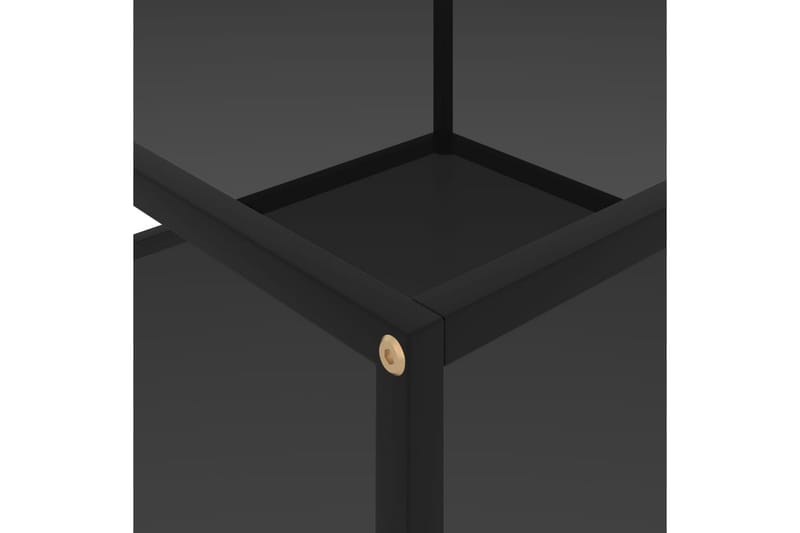 Tebord 80x80x35 cm hærdet glas sort - Sort - Møbler - Borde - Sofabord