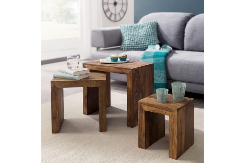 Telander gyngebord 3-pak - Træ / natur - Møbler - Borde - Sofabord