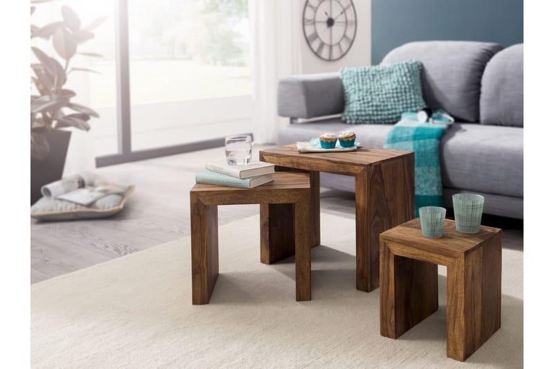 Telander gyngebord 3-pak - Træ / natur - Møbler - Borde - Sofabord