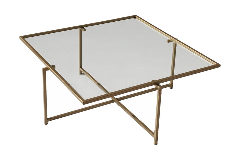 Telence Sofabord 85x35x85 cm - Guld - Møbler - Borde - Sofabord