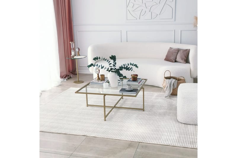 Telence Sofabord 85x35x85 cm - Guld - Møbler - Borde - Sofabord