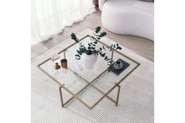 Telence Sofabord 85x35x85 cm - Guld - Møbler - Borde - Sofabord
