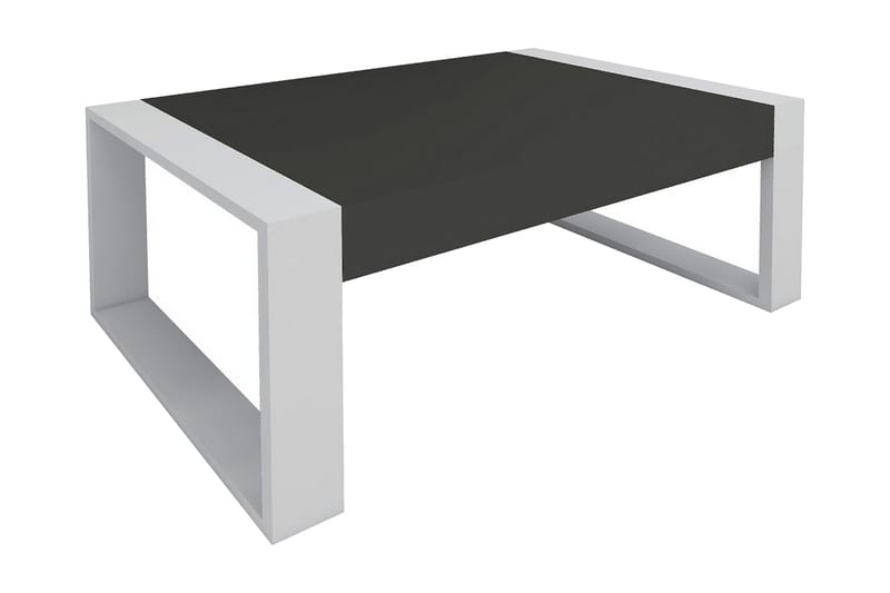 Terugblik Sofabord 90 cm - Hvid/Antracit - Sofabord