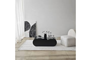 Sofabord Tevrin Sort / Transparent - Sort / Transparent - Møbler - Borde - Sofabord