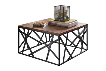 Tijero Sofabord 60 cm - Massivt Træ/Sort - Møbler - Borde - Sofabord