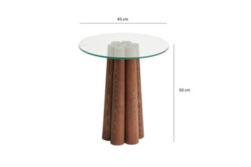 Tjadhunt Sofabord 50 cm - Valnød - Møbler - Borde - Sofabord