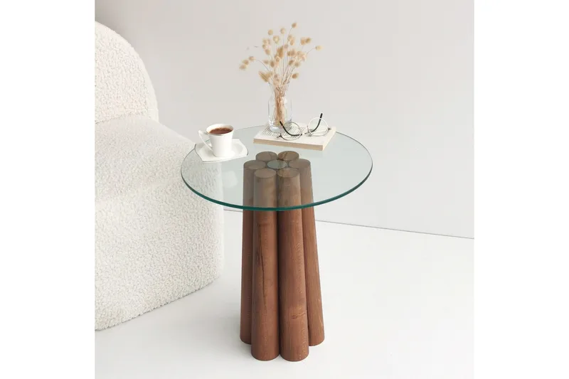 Tjadhunt Sofabord 50 cm - Valnød - Møbler - Borde - Sofabord