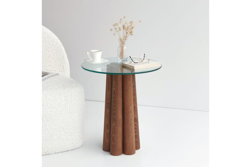 Tjadhunt Sofabord 50 cm - Valnød - Møbler - Borde - Sofabord