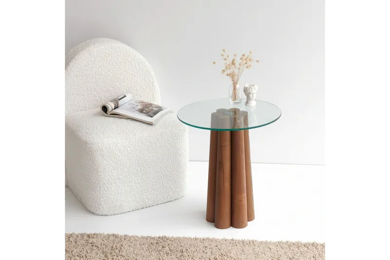 Tjadhunt Sofabord 50 cm - Valnød - Møbler - Borde - Sofabord