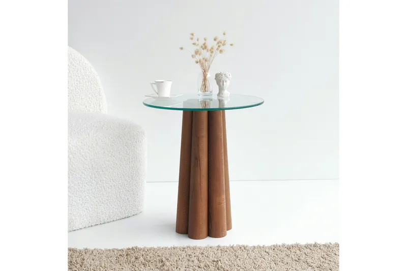 Tjadhunt Sofabord 50 cm - Valnød - Møbler - Borde - Sofabord