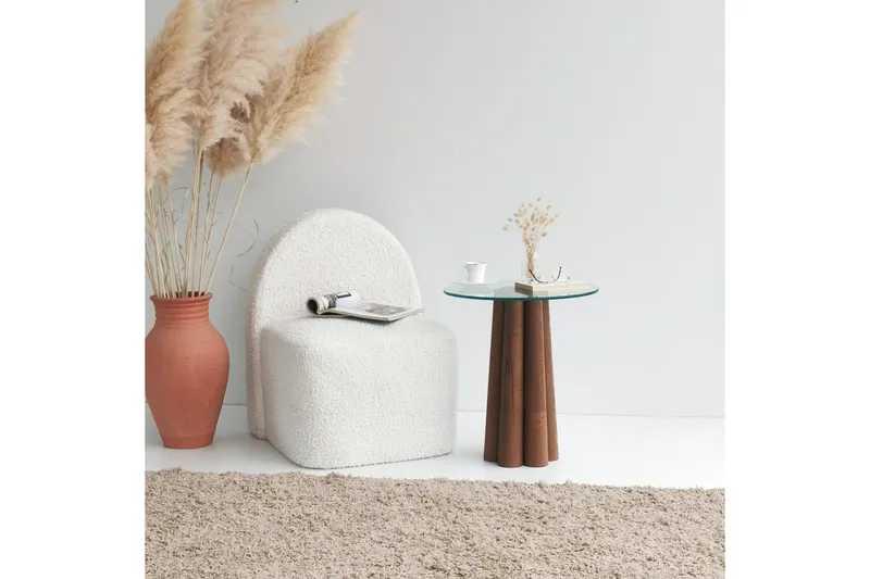 Tjadhunt Sofabord 50 cm - Valnød - Møbler - Borde - Sofabord